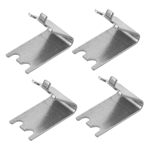 Gatuida 4Piezas Clip de Soporte para Estante de Refrigerador Inoxidable Instalación para Congeladores y Refrigeradores Soporte y Estable