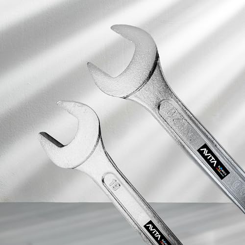 Image of AvitaDomus Hand Tool 8-Piece 12-8M Double Open Ended Spanner Set (6x7mm - 20x22mm) - Professional Grade Chrome Vanadium Steel Wrenches for Home, Industrial, and DIY Use