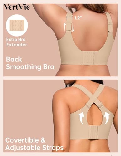 Image of Vertvie Jelly Bras for Women No Underwire Minimizer Support