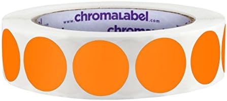 1 Inch Round Color Coding Labels - 1000 Self Adhesive Dot Stickers Red & Blue