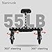 Naniruok Universal Stroller Board with Detachable Seat, 2 in 1 Buggy Board Suitable for Most Brands of Strollers, Holds Children Up to 55 lbs