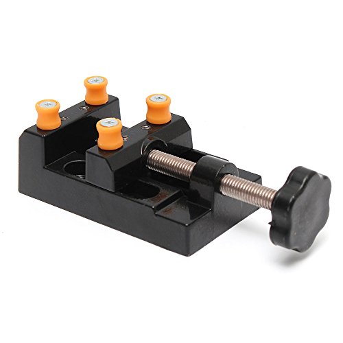 Yakamoz Universal Mini Drill Press Vise Clamp Table Bench Vice For Jewelry Walnut Nuclear Watch Repairing Clip On Diy Sculpture Craft Carving Bed Tool #TOP2