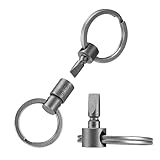 Durabilidad del titanio y ultraligero: Fabricado con aleación de titanio Ti-6Al-4V de primera calidad, este llavero es inoxidable, resistente a la corrosión y ligero (8,74 g), lo que garantiza una resistencia duradera sin añadir volumen a su equipaje diario