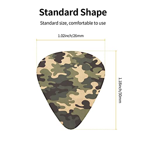 Médiators de guitare Pack de 12 médiators Camo pour guitare électrique Guitare acoustique Diverses guitares - Les Beatles, Paul McCartney, John Lennon, RIngo Starr, George Harrison Médiators de guitare Pack de 12 médiators Camo pour guitare électrique Guitare acoustique Diverses guitares – Image 4