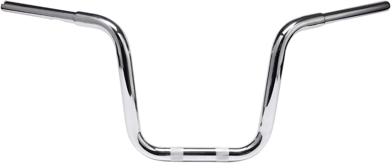 12'' Rise 1-1/4'' Ape Hanger HandleBars Fat Bars Fit Harley Softail 2018-2024 Road King 2014-later' Chrome