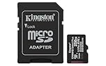 Kingston Canvas Select Plus microSD Memory Card 256GB microSDXC Gen3 150MB/s A1 Card + Adapter - SDCS3/256GB