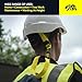 BearTOOLS Yellow Fabric Helmet Lanyard Clip Dual Attachment 50cm/19 Inches Universal Fit, For all Hard Hats, Max Load 0.9KG 50CM (2)