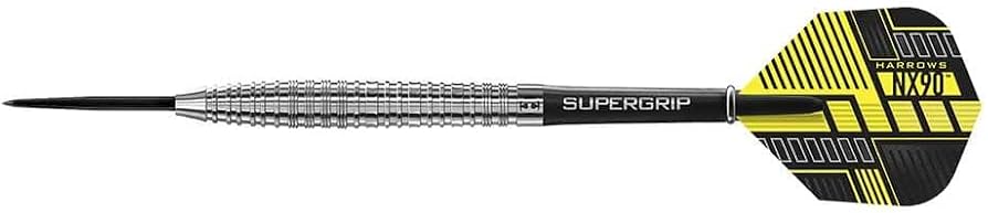 Fléchettes Harrows NX90 - 90% Tungstène, Pointe Acier, 24 Grammes - Référence BD83824, Neuves
