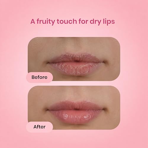 Image of Organic Lip Balm with Beetroot & Strawberry | Restores Natural Pink Lips, Reduces Pigmentation | Shea & Cocoa Butter for Deep Moisturization |For Dark, Dry & Chapped Lips| 5 gm