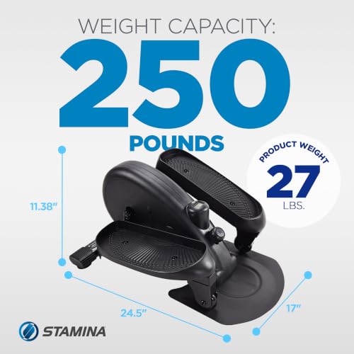 Image of Stamina Inmotion Compact Strider Foot Exercise Machine - Under Desk Elliptical - Standing or Seated Elliptical Fitness Equipment