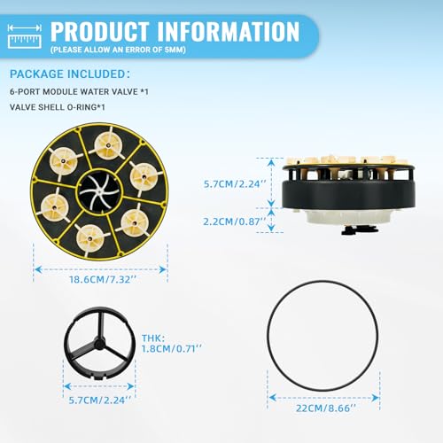 VORGENS 6 Port Module Fit for Paramount PCC2000 6-port Gear Water Valve Module - Fit for Paramount Pop up 6-port Module 004302440800 004-302-4408-00 6-port In-floor Pool Module w/ 1 Year Warranty! by VORGENS - Image 3