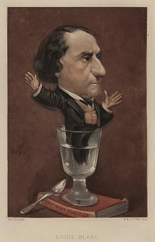 Affiches sur toile Louis Blanc Andre Gill SERENDIPITP 50x70cm décoration murale rétro