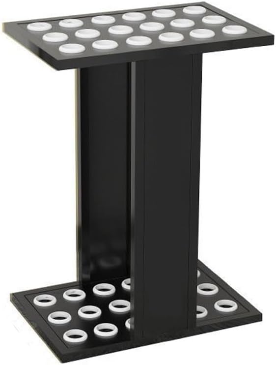 Floor Stand Billiard Cue Rack, Floor Stand Billiard Equipment Organizer, Pool Cue Equipment Storage Organizer(Black,23.6X9.8X17.7in)