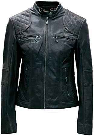 PAUL BERMAN Ladies Real Leather Biker jacket