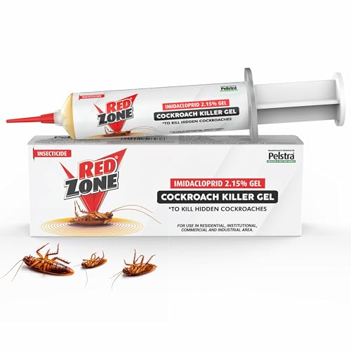REDZONE Anti Roach Gel Cockroach Killer - Strong & Most Effective Long-Lasting Cockroach Gel for Home, Kitchen & Office, Eco-Friendly, Easy to Use, Fragrance Free, (35g, Pack of 2)