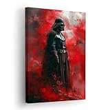 Darth Vader Canvas Wall Art – StarWars Wall Decor Movie Scene Print – Star Wars Decorations – Star Wars Room Decor, Death Star, Sci-Fi Wall Art for Boys, Game Room, Theater (8x12, Wrapped Canvas)