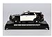 for Ford 2022 Explorer Police Interceptor Utility with Roof Lightbar 1/43 (5 inch) Diecast Model Motormax 79496 (Black/White)