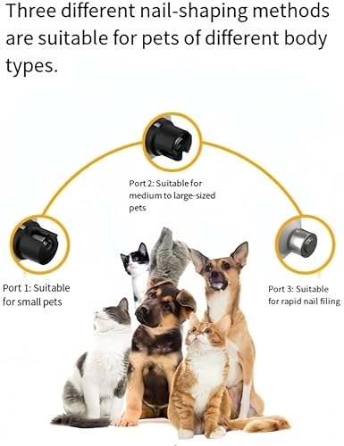Tondeuse à ongles pour chiens et chats avec lampe LED et 3 vitesses - 3