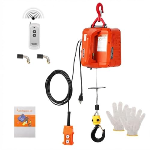 Polipasto eléctrico 3 en 1 de 1500W con control remoto miniatura 1