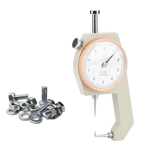 Calibrador de espesores digital, 0-10 mm, carcasa de aleación de aluminio, punta curva, cónica y plana, para paredes, acero, papel, joyería miniatura 4