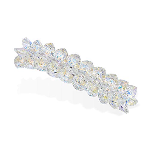 Pasador para el pelo con cristales Swarovski genuinos y flores joya