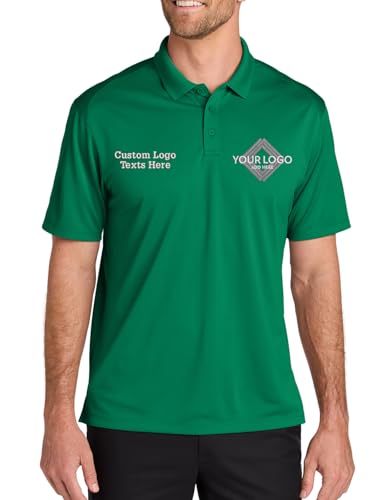 INK STITCH Men K240 Custom Embroidery Add Logo Texts Wearever Performance Pique Polo Shirts