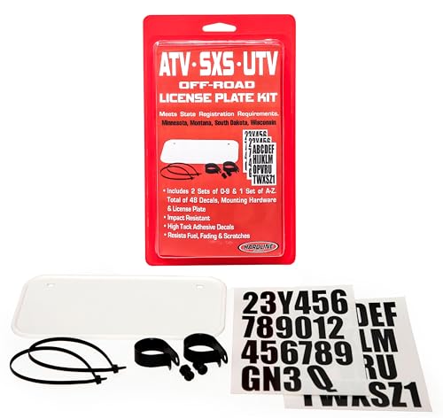 Hardline Products USA Off-Road ATV/UTV License Plate Kit –