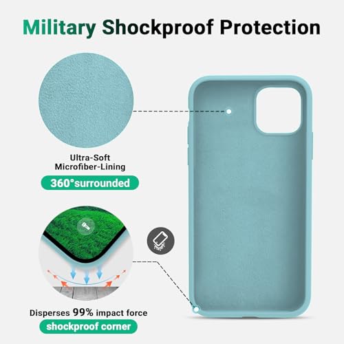 Image of DIZORO Silicone Back Case for iPhone 11 Pro, Soft-Touch Phone Microfiber Silicone Back Cover for iPhone 11 Pro - Cactus