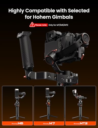 Image of Hohem BH-01 Adjustable Sling Gimbal Handle for iSteady MT3 /M7 /M6 /MT2, Ergonomic L-Grip Low Angle Shooting