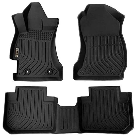 orealtrend Black Floor Mats Replacement for Liners Subaru Forester 2014-2018 Heavy Duty All Weather Guard Front and Rear Car Carpet-Custom Fit-Tough Odorless Cover