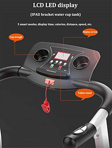 Image of Walking Pad Treadmill for Senior, Foldable Exercise Treadmill with Stable and Safe Structural Design,LCD Display for Elderly, Long Handrail for Balance