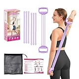 XLMABZ 6 Gear Adjustable Resistance Bands, Fitness Resistance Bands Exercise...