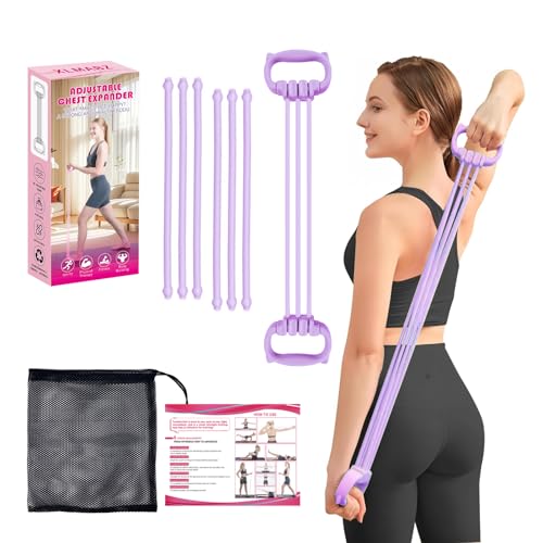 XLMABZ 6 Gear Adjustable Resistance Bands, Fitness Resistance Bands Exercise