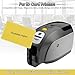 100pcs Blank PVC Cards for ID Badge Printers, 20 mil Thickness Plastic Cards, Compatible with Most Photo ID Badge Printers (Yellow)