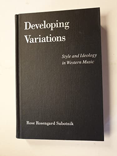 Developing Variations décoder l'idéologie et le style de la musique occidentale - 2
