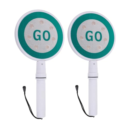 Panneaux d'arrêt portatifs LED imperméables en plastique pour gestion du trafic de nuit