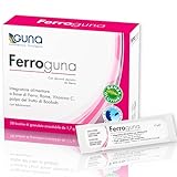 Ferroguna è un integratore alimentare a base di ferro, rame, vitamina C, con polpa disidratata del frutto del baobab. È consigliato come supporto anche nelle situazioni di stanchezza o debolezza, oltre che nei casi di: