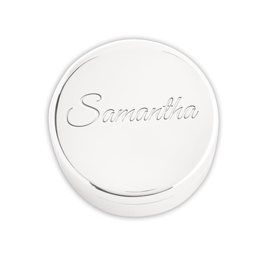 Cherished Moments Personalized Round Jewelry Box with Name