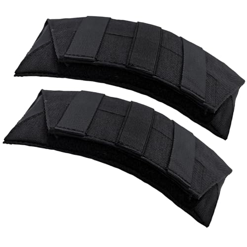 SOGOYFLA Ultra Thick Shoulder Strap Pad 2 Pack, Heavy Load Backpack Strap Pads, High Elasticity Tactical Bag Shoulder Pads (Black)