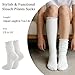 Dioxay 6 Pairs Ruffle Scrunch Boot Socks Womens Slouch Soft Warm Knit Legging Socks for Women Ruffle Boot Sock