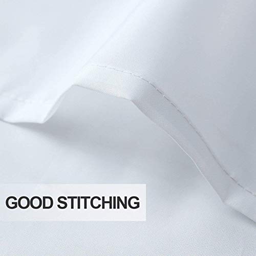 Hankyky Seastar Duschvorhang Set Muscheln Seestern Strand Bad Duschvorhang mit rutschfesten Teppichen Toilettendeckel und Badematte, Stoff Wasserdichtes Badezimmerzubehör Set mit Vorhanghaken – Bild 8