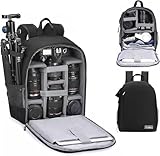 Cwatcun Camera Backpack Bag with Tripod Holder Anti-Theft Waterproof Camera Bag...