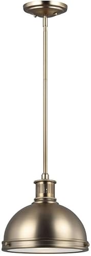 Miniatura 4 de Generation Lighting 65085-848 Pratt Street Metal One - Lámpara colgante moderna de latón satinado