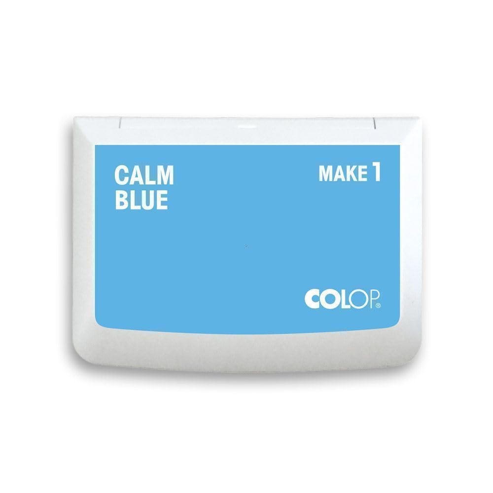 COLOP Make 1 Calm Blue 50 x 90 mm Ink Pad for Traditional Manual Stamp