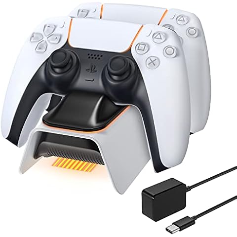 MoKo PS5 Controller Ladestation, Fast Charging 2.5H DualSense Wireless Controller Ladegerät Stand Cover