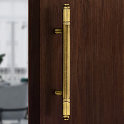 Image of Plantex Heavy Duty Main Door Handle /14 Inch Door Handle for Main Door /Pull-Push Door Handle for Glass & Wooden Door - Pack of 1 (Brass Antique) - 3 Years Warranty