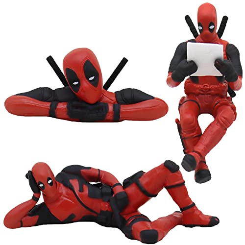 Decoración de Pastel de Deadpool Mini Juego de Figuras Happy Birthday Decoración de Tartas Partido...