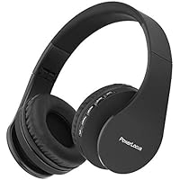 PowerLocus Auriculares Inalámbricos Bluetooth, Auriculares Bluetooth Diadema, Cascos Bluetooth con Micrófono, Hi-Fi Stereo Sonido, Graves Profundos, Audifonos Plegables para iPhone/Android/PC/Viajes