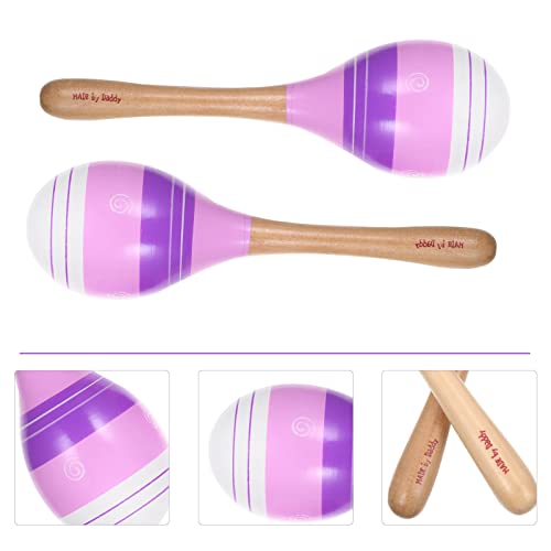BESTonZON 2 Unidades Maracas Desenhos Animados Listrados Brinquedos Chocalho Para Crianças Chocalhos
