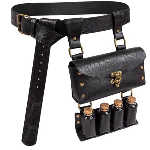 Sac banane steampunk ajustable unisexe style sacoche gothique